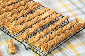 Garlic cheese breadsticks.