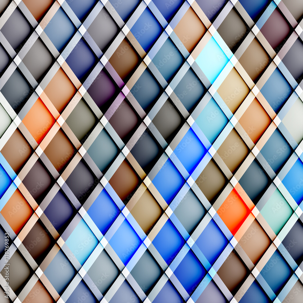 Poster abstract seamless rhombus pattern.