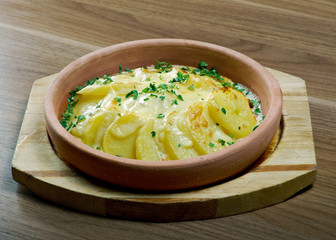 Cod with cream sauce