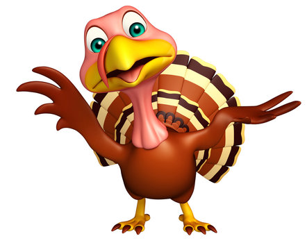 hold Turkey cartoon character