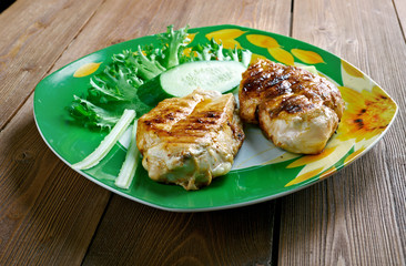 Chicken with sauce piri piri