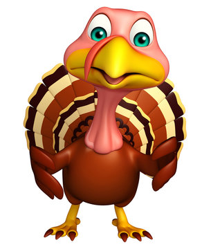 funny Turkey  cartoon character