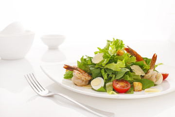 Caesar Salad with shrimps