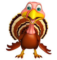 funny Turkey  cartoon character