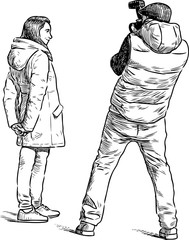 photographer and his model