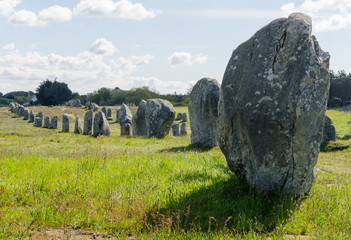 Alignement de menhirs à Carnac