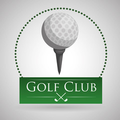 Golf design. Sport icon. Isolated illustration, editable vector