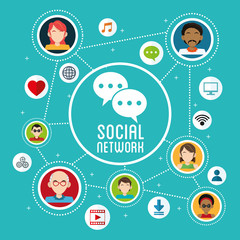 Social media design. gadget icon. Multimedia illustration