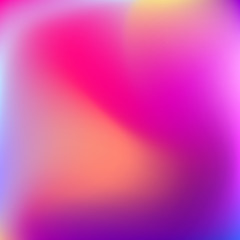Abstract blur gradient background with trend pastel pink, purple, violet, yellow and blue colors for deign concepts, wallpapers, web, presentations and prints. Vector illustration.