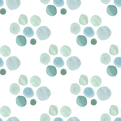 Watercolor texture. Seamless pattern. Watercolor stains  on white background. 