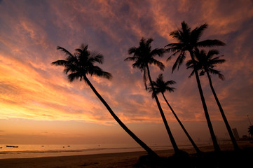 My Khe beach is a beautiful beach in Danang city , Vietnam. The sunrise was reflected in the pond bond before the beach. My Khe Beach is in Top 6 beautiful beach in the World By Forbes Magazine. 