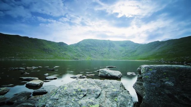 Lake in mountains