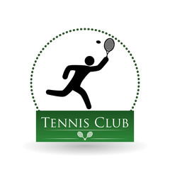 Tennis design. Sport icon. Isolated illustration, editable vector
