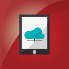 Fototapeta premium Technology design. media icon. Colorful illustration