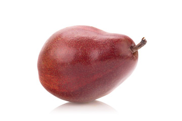 red pears over white background