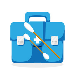 Medical care design. Health care icon. Isolated illustration