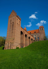 Zamek w Kwidzynie, wieża obronna, Polska 
The castle in Kwidzyn, Poland 