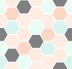 Plaid avec motif Hexagone Modèle sans couture hexagone
