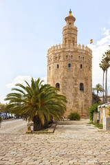 Fototapeta na wymiar Torre del Oro, ancient lighthouse at Seville, Spain