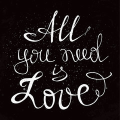 Hand drawn lettering design. Conceptual handwritten phrase.