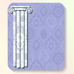 Summer travel card with intricate patterns