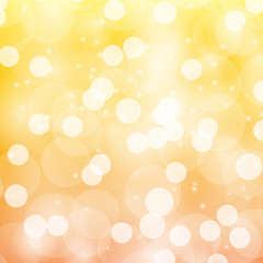 white bokeh with yellow background