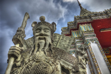 Fototapeta premium gardien du temple