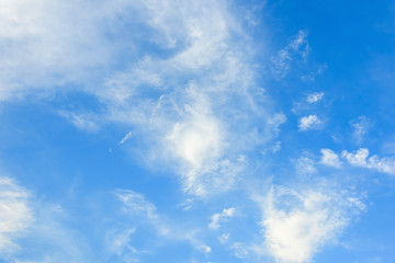 clouds in blue sky