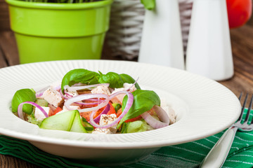 Fresh mediterranean salad.