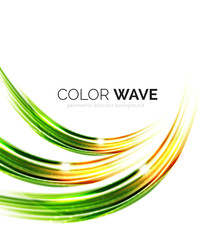 Blurred vector wave design elements