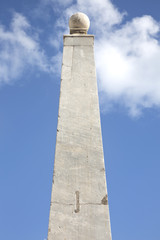 Obelisk on blue sky