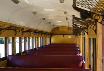 Old Style Railway Carriage Interior