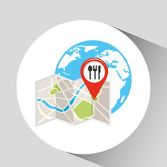 location on map design 