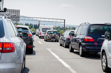 cars in convoy