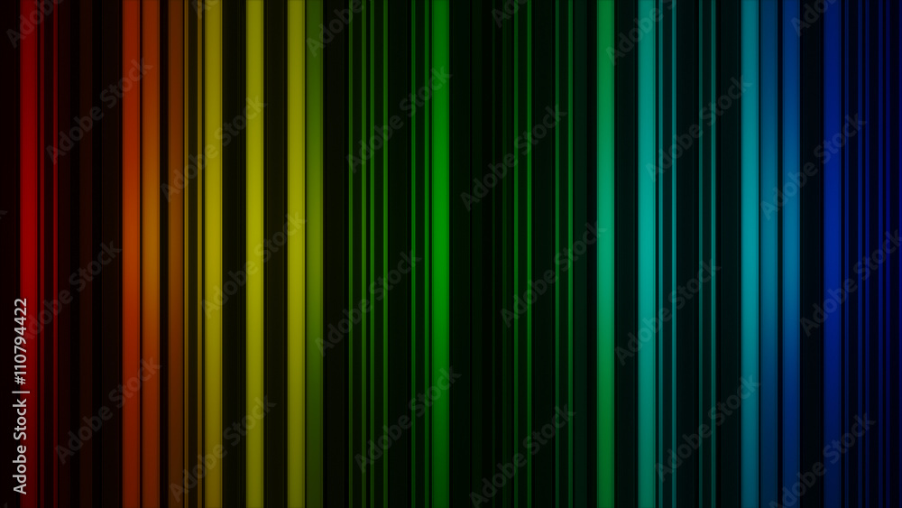 Poster glowing colorful vertical lines. abstract 3d render