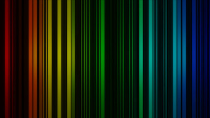 Glowing colorful vertical lines. Abstract 3D render