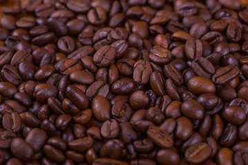 black coffee on a black background