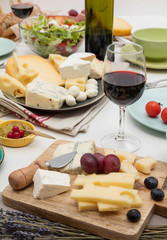 Cheese and wine