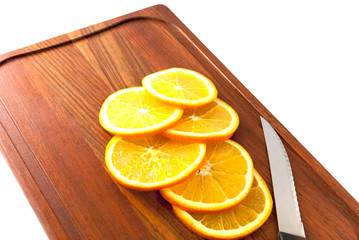 cut the oranges
