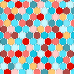 Honeycomb seamless pattern