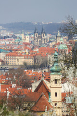 Obraz premium View on the historic center of Prague, Czech Republic