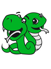 snakes 2 team few buddies sweet little cute baby child snake comic cartoon girl