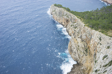 summer, views of Cape formentor in the tourist region of Mallorc