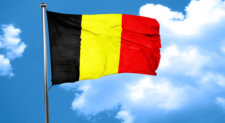 Belgium flag waving in the wind