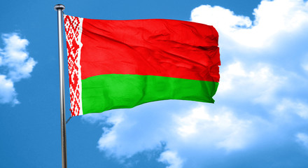Belarus flag waving in the wind