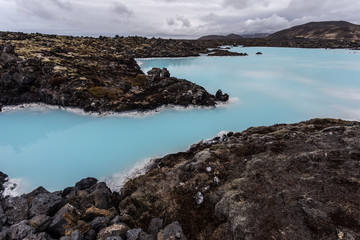 Blaue Lagune auf Island - obrazy, fototapety, plakaty