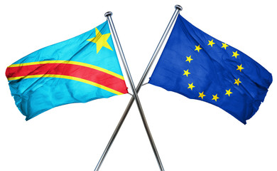 Democratic republic of the congo flag  combined with european un