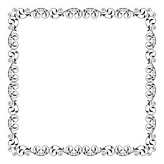 Square decorative frame. 