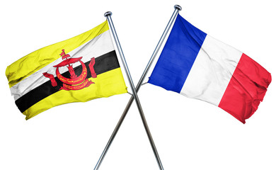 Brunei flag  combined with france flag