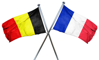 Belgium flag  combined with france flag